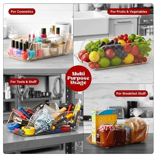 Utopia Kitchen Soda Can Organizer and Dispenser for Refrigerator/Pantry - Durable Can Storage Organizer Fridge & Kitchen Organization - (Clear, Set of 2) thumbnail 9