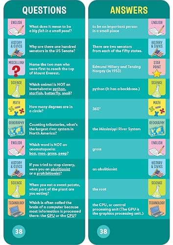 Brain Quest 5th Grade Smart Cards Revised 5th Edition (Brain Quest Smart Cards) thumbnail 3