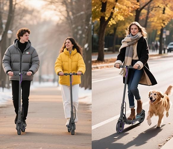 Sigravy Electric Scooter for Adults, Foldable Commuter E Scooter for Teens, 350W Motor, 19 MPH, Up to 21 Miles Range, 8.5" Solid Tires, Cruise Control, Dual Brakes, LED Display thumbnail 2