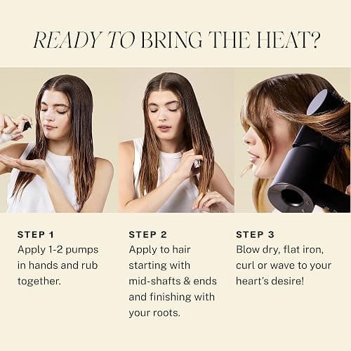 JVN Complete Blowout Styling Milk, 0.84 Fl Oz, Travel Size, Frizz Fighting, Heat Activated Style Extending Hair Cream and Heat Protectant, Hair Care for Women and Men, Silicone Free thumbnail 6