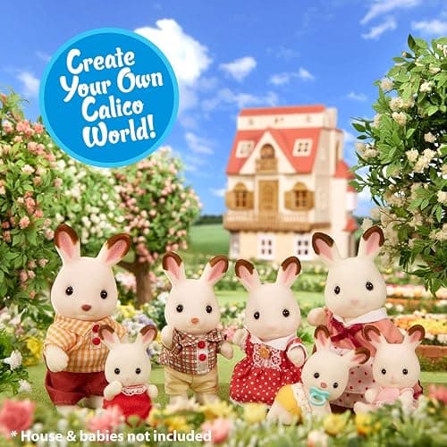 Calico Critters, Hopscotch Rabbit Family, Dolls, Doll House Figures, Collectible Toys thumbnail 6