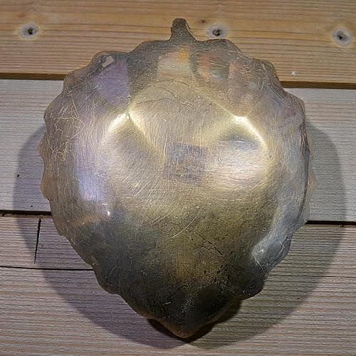 Leaf Solid Brass Mid-Century Ring Tray And Trinket Dish With Antique Finish (3" x 2.25") thumbnail 5