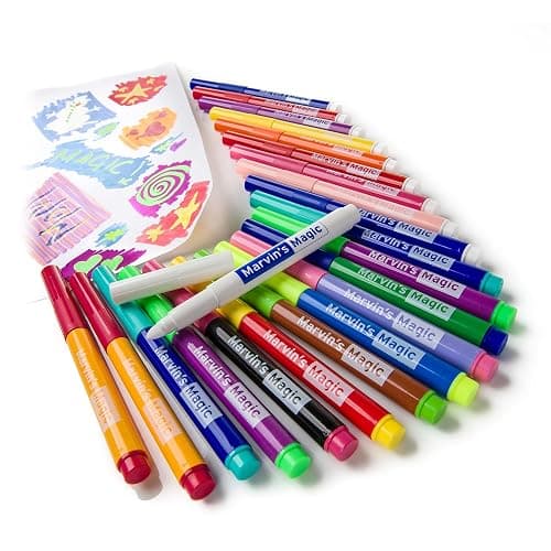 Marvin's Magic - Original x 25 Amazing Marker Pens - Color Changing Magic Pen Art - Create 3D Lettering or Write Secret Messages - Includes 25 Colour Changing Pens thumbnail 4