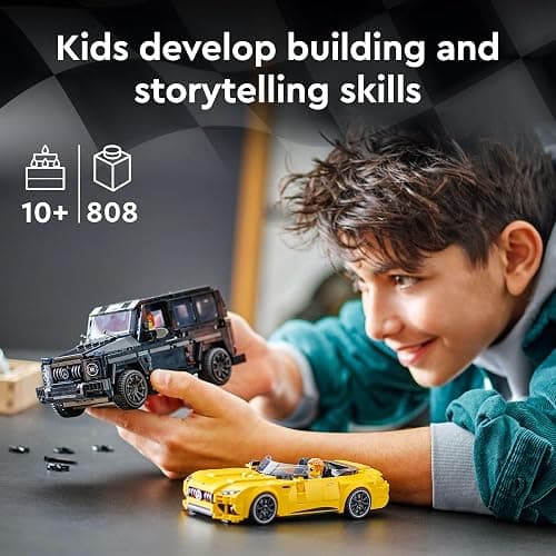 LEGO Speed Champions Mercedes-AMG G 63 & SL 63 Building Toys - Kids Pretend Play Toy Cars for Boys & Girls, Ages 10+ Years - Gifts for Christmas - 76924 thumbnail 5