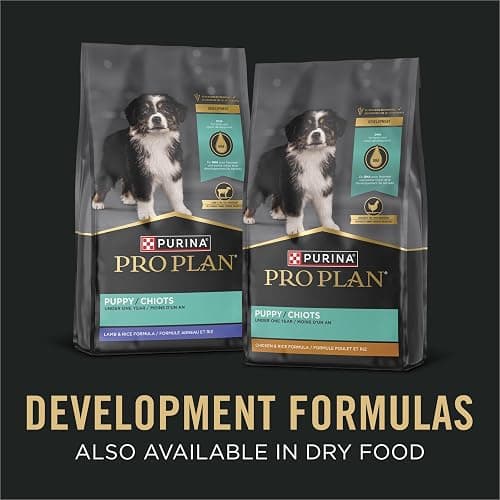 Purina Pro Plan Development Wet Puppy Food, Grain Free Chicken Entree and Grain Free Turkey Entree Variety Pack - (Pack of 12) 13 oz. Cans thumbnail 8