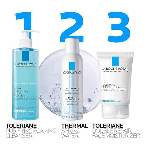 La Roche-Posay Toleriane Purifying Foaming Facial Cleanser, Oil Free Face Wash for Women & Men with Niacinamide + Ceramides, Pore Cleanser Safe For Sensitive Skin, Won’t Dry Out Skin, Soap Free, 400ml thumbnail 9