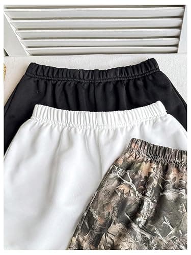 RoseSeek Girl's 3 Packs Elastic Waist Mini Camo Shorts Mid Rise Athletic Shorts thumbnail 5
