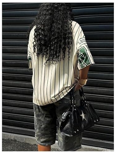 SOLY HUX Women's Y2k Graphic T-Shirts Drop Shoulder Short Sleeve Baggy Tee Tops Streetwear thumbnail 3