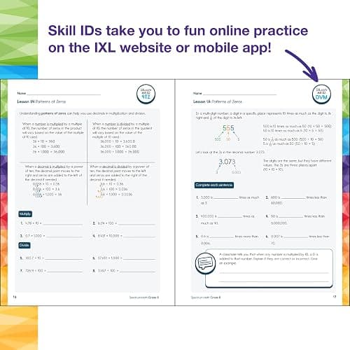 Spectrum 5th Grade Math Workbooks, Mathematics Activity Book for Kids Ages 10-11, Geometry, Fractions, Decimals, Algebra Prep, and More, Classroom and Homeschool Curriculum thumbnail 7