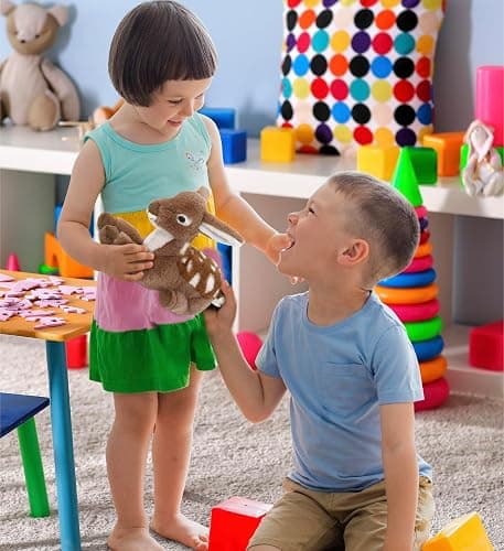 DolliBu Fawn Deer Stuffed Animal - Huggable Plush, Adorable Playtime Toy, Cute Wildlife Animal Cuddle Gift, Super Soft Plush Doll for Kids and Adults - 8 Inches thumbnail 6