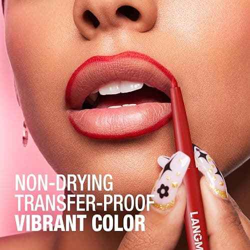 LANGMANNI 12 Colors Sculpting Matte Velvet Lip Liner Set,Smooth Creamy Texture,Waterproof And High Pigmented For Girls Daily Application Lip Makeup thumbnail 9