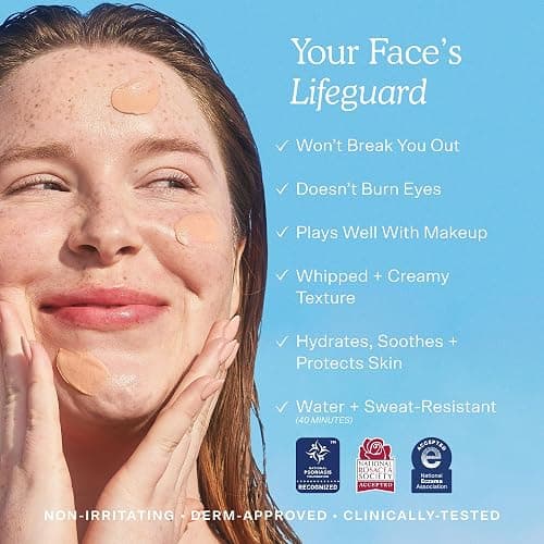 Tower 28 SOS FaceGuard SPF 30 - Broad Spectrum Mineral Sunscreen for Face with Ceramides for Sensitive Skin - Lightweight Zinc Oxide Face Sunscreen Lotion - Dermatologist-Tested Sun Skin Care (2.3 oz) thumbnail 3