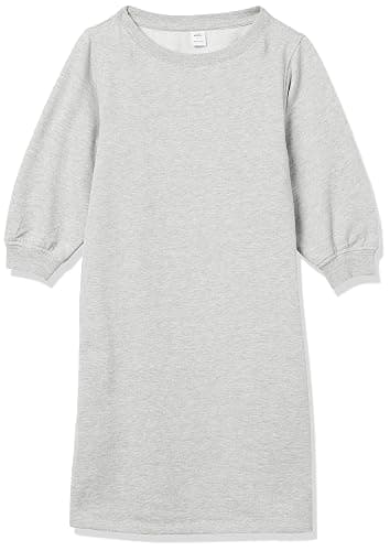 Amazon Essentials Women's Fleece Blouson Sleeve Boatneck Sweatshirt Dress (Available in Plus Size) thumbnail 6
