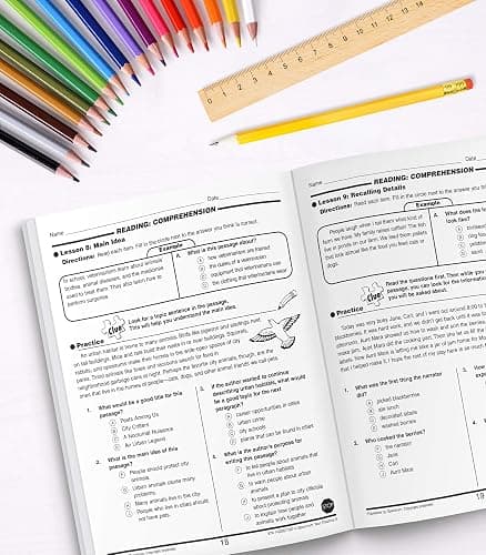 Spectrum 5th Grade Test Practice Workbooks All Subjects, Ages 10 to 11, 5th Grade Test Practice, Language Arts, Reading Comprehension, Vocabulary, Writing and Math Reproducible Book - 160 Pages thumbnail 5