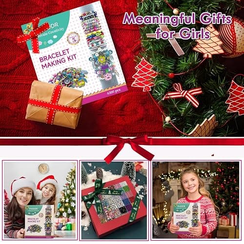 PHODDR 4300pcs Beads Bracelet Making Kit ，Beads for Jewelry Making Kit Supplies, Friendship Bracelet kit， Birthday Christmas Gifts for Girls Ages 5 6 7 8 9 10 11 12 Years Old thumbnail 6