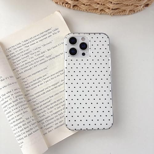 QLTYPRI Cute Polka Dot Phone Case for iPhone 16 Plus, White | Polka Dot Fashion Aesthetic Design for Women Girls, Pretty Stylish Kawaii, Slim Fit, Durable TPU Shockproof Protective Case thumbnail 8