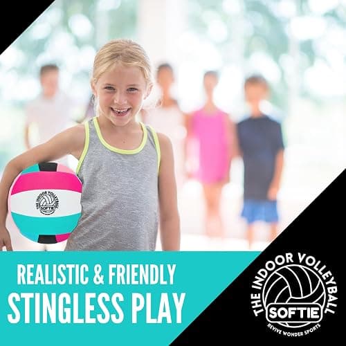 Revive Wonder The Indoor Volleyball – Kids Volleyball Practice Ball | Soft, Silent Indoor Volleyball Gear & Equipment for Safe Foam Touch Play & Training Sports thumbnail 4