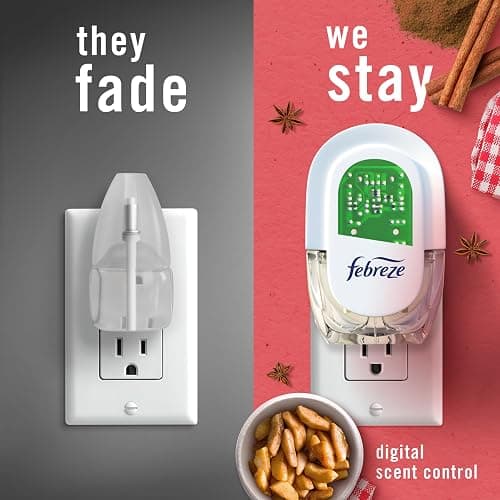 Febreze Odor-Fighting Fade Defy PLUG Air Freshener Baked Cinnamon Apple, Cranberry Crumble, .87 fl. oz. Oil Refill, 2 of Each thumbnail 6