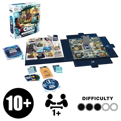 Clue Advent Calendar: Secrets Under Snowfall | 24 Days | Family Mystery Games | with 6 Winter-Themed Tokens and Surprise | Ages 10+ | 1+ Players thumbnail 12