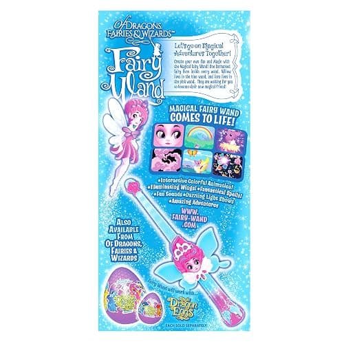 of Dragons, Fairies, and Wizards – Magic Pink Fairy Wand with Fern – Interactive Light-Up Wand with Color Screen, Fairy Wings & 60+ Spells and Animations – Ages 4+ thumbnail 5