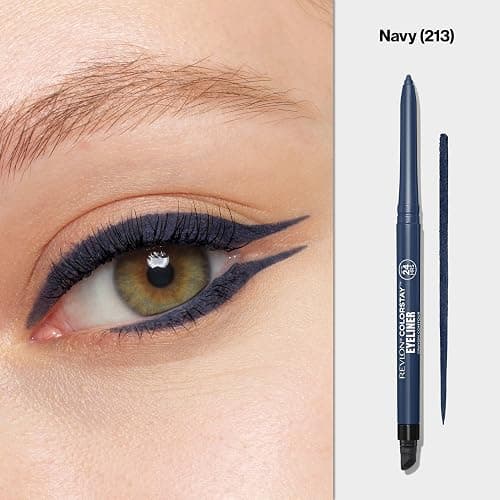 REVLON ColorStay Pencil Waterproof Eyeliner, Smudge-Proof, Eye Makeup with Built-In Sharpener, 213 Navy, 0.01 oz thumbnail 3