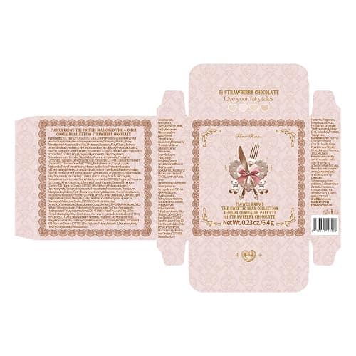 Flower Knows The Sweetie Bear 4-Color Concealer Palette,Highlihter Correct Contour Face Maekup,Blendable,High-Coverage & Crease-proof,Buildable All-Day Wear Compact,0.23 Oz(01 Strawberry Chocolate) thumbnail 9