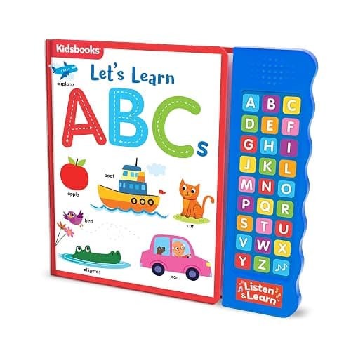 Let’s Learn ABCs – Interactive Toddler Sound Book with 27 Buttons | Tracing, Alphabet Song, Children's Board Book | Learn Letters & First Words | Fun Learning Activities for Boys & Girls thumbnail 3