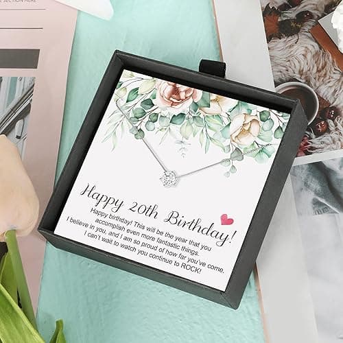 JeeweLife Sterling Silver Cubic Zirconia Necklace Birthday Gifts for Women (7-80th Birthday Gifts) - 20th thumbnail 7