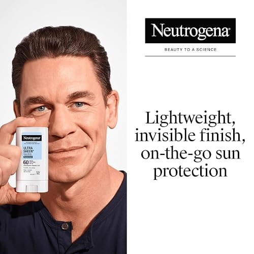 Neutrogena Ultra Sheer Stick Sunscreen for Face SPF 60, Invisible Finish, Broad Spectrum UVA/UVB Sun Protection - Vitamin C & E, Non Greasy, Fragrance Free, Water Resistant 80 Min, Travel Size, .47 oz thumbnail 2