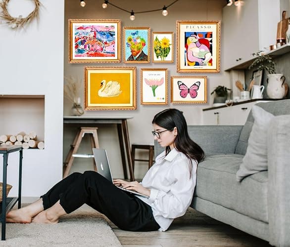 dazongweihan 18 PCS Colorful Eclectic Wall Art Decor, Maximalist Wall Prints for Bedroom, Funky Posters for Room Aesthetic, Colorful Boho Gallery Wall Prints for Bedroom Dorm thumbnail 5