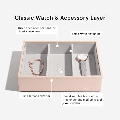 Stackers Blush & Champagne Gold Classic Jewellery Box, Set of 2 thumbnail 6