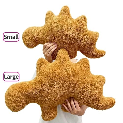 Isaacalyx Dino Nugget Pillow, 24 inch Large Soft Dinosaur Nuggets Pillow for Birthday Gifts, Dinosaur Theme Party Decorations (Stegosaurus,Large) thumbnail 5