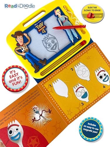 Disney / Pixar Toy Story 4 Read & Doodle - Learning resources for kids, a magnetic drawing pad, an easy-to-use pen, 22-page board book for reading and drawing thumbnail 8