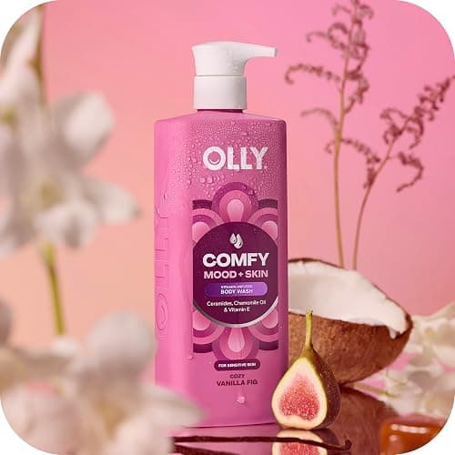 OLLY Body Wash Comfy Mood + Skin Cozy Vanilla & Fig 17 fl oz | With ceramides, chamomile oil & vitamin E to Hydrate & Nourish Skin thumbnail 5