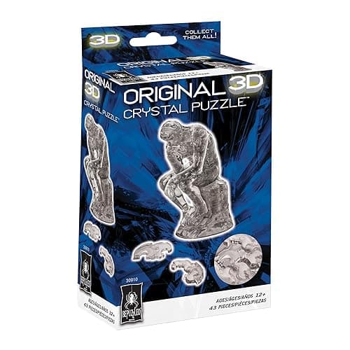 BePuzzled, Thinker Original 3D Crystal Puzzle, Perfect for Puzzlers Ages 12 and Up, Challenging to Complete and Beautiful to Display, Collect Them All thumbnail 7