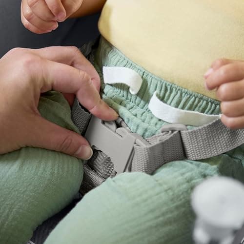 Bright Starts Pop 'N Dine Portable High Chair, Indoor/Outdoor, BPA Free Tray, Easy to Fold, Unisex, Grey, 6 Months + thumbnail 8