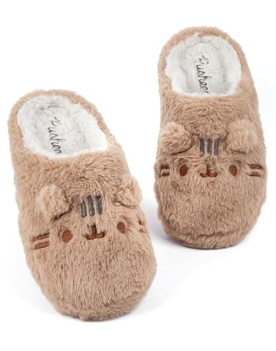 Pusheen Womens Slippers Adults Teens Cat NAH or Plush House Shoes - Image 1