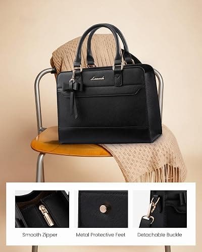 LOVEVOOK Purses for Women,Leather Tote Purse and Handbags,Satchel Shoulder Crossbody Top Handle Bags with Zipper thumbnail 5