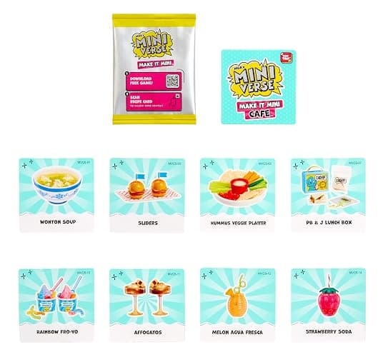 MGA's Miniverse Make It Mini Cafe Serie 5 - Inkl. 1 Kugel, 8 zum Sammeln, Mini-Sammlerstücke, Blindverpackung, Harz-Bastelspiel, Nachgebildete Lebensmittel, Sammler & Kinder ab 8 Jahren, Nicht ESSBAR thumbnail 10