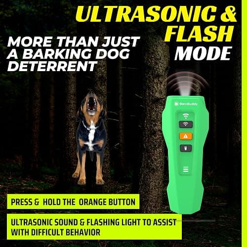 BarxBuddy 2nd Gen Dog Bark Deterrent Devices | Long Range Ultrasonic | Bark Collar Alternative | Dog Training Indoor/Outdoor | Rechargeable Anti Bark Device for Dogs thumbnail 7