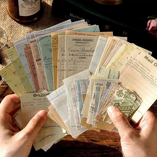 Wmhanler 460 Sheets Vintage Scrapbook Papers Journaling Scrapbooking Supplies Kit junk journal supplies Decorative Craft Paper for Planner, Bullet Journal Collage Card Embellishment Retro Crafts thumbnail 4
