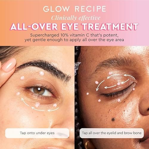 Glow Recipe Guava Brightening Korean Skincare Gift Set - Vitamin C Under Eye Cream Treatment + Hydrating Vitamin C Dark Spot Face Serum with Niacinamide & Peptides, Travel Size (2 Count) thumbnail 9