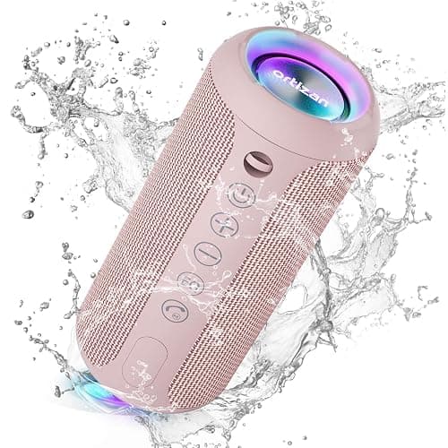 Ortizan Portable Bluetooth Speakers, IPX7 Waterproof Wireless Speaker with 24W Loud Stereo Sound, Deep Bass, Bluetooth 5.3, RGB Lights, Dual Pairing, 30H Playtime for Home, Outdoor, Party - Image 1