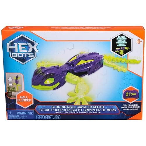 HEX Bots Glow-in-The-Dark Gecko with Official Wall Climber Technology, Rechargeable Remote Control Robot Kids Toys, Prank Toys for Boys & Girls Ages 4 & Up thumbnail 8