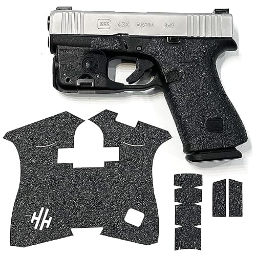 Handleitgrips Handgun Grip Tape Compatible with Glock 43x and Glock 48 - Rubber Pistol Grip Wrap Tape, Easy Install Accessories, Veteran Owned, Made in The USA - Black thumbnail 2