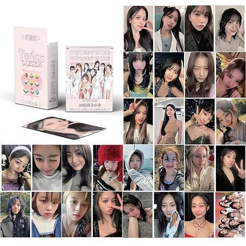 PYAJUU KPOP TWICE Photocards 50PCS TWICE Laser Photocards Album Photo Cards Gift for Fans Kpop Gift Set thumbnail 7