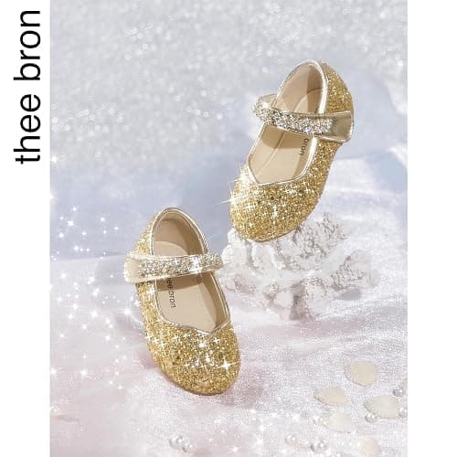 THEE BRON Toddler Girls Dress Shoes Ballet Mary Jane Flats Princess Costume Shoes thumbnail 9