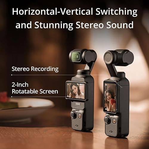 DJI Osmo Pocket 3, Vlogging Camera, 4K/120fps Vlog Camera, 3-Axis Stabilization, Face/Object Tracking, + 64GB Memory,Handle, Grip Software + More (Vlogging Bundle) (Renewed) thumbnail 8