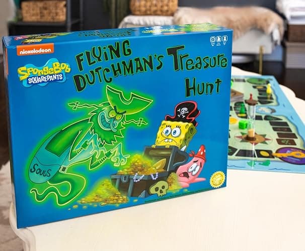 Nickelodeon Spongebob Squarepants Flying Dutchman's Treasure Hunt Board Game | Fun Family Entertainment for 2-6 Players thumbnail 2