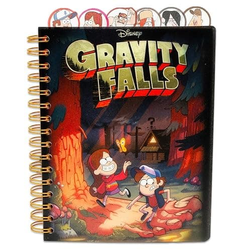 Disney Gravity Falls Journal Set - Bundle with Notebook with Tab Dividers and Floating Pen for Kids, Teens, and Adults | Gravity Falls Journal Notebook thumbnail 2